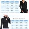 Lviefent Womens Lightweight Full Zip Running Track Jacket Workout Slim Fit Yoga Sportwear with Thumb Holes - Image 5